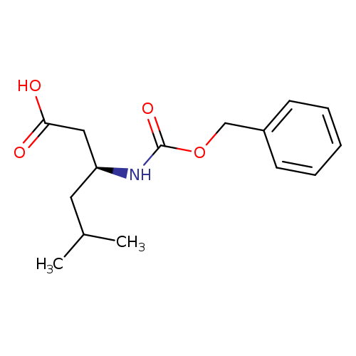 Hexanoic acid, 5-methyl-3-[[(phenylmethoxy)carbonyl]amino]-, (3S)-