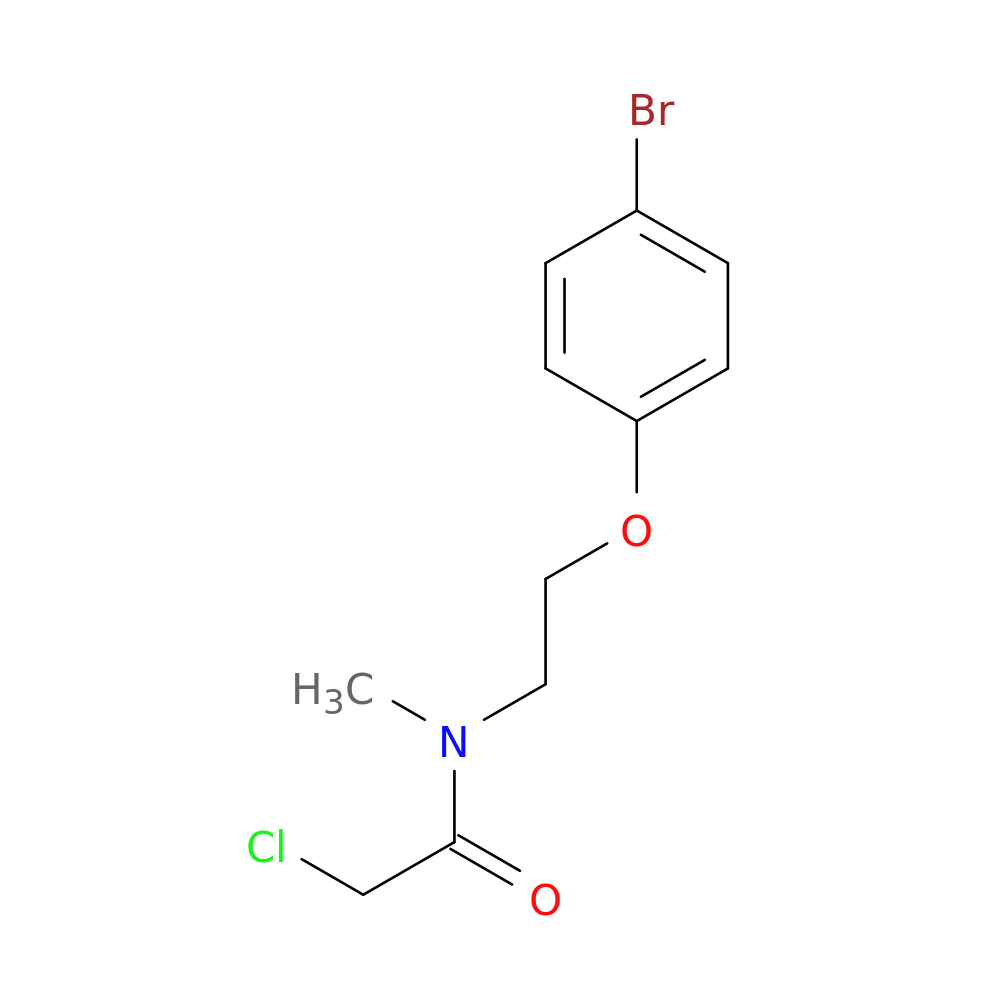 N-[2-(4-bromophenoxy)ethyl]-2-chloro-N-methylacetamide