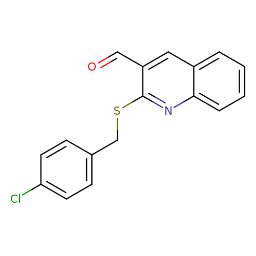 2-{[(4-chlorophenyl)methyl]sulfanyl}quinoline-3-carbaldehyde