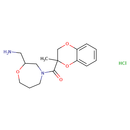 1-[4-(2-methyl-2,3-dihydro-1,4-benzodioxine-2-carbonyl)-1,4-oxazepan-2-yl]methanamine hydrochloride