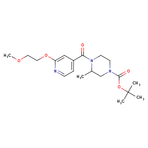 tert-butyl 4-[2-(2-methoxyethoxy)pyridine-4-carbonyl]-3-methylpiperazine-1-carboxylate
