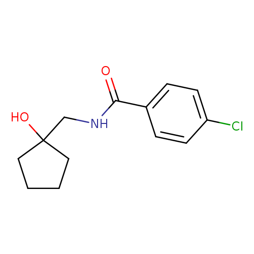 4-chloro-N-[(1-hydroxycyclopentyl)methyl]benzamide