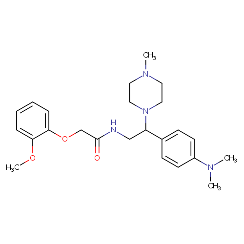 N-{2-[4-(dimethylamino)phenyl]-2-(4-methylpiperazin-1-yl)ethyl}-2-(2-methoxyphenoxy)acetamide