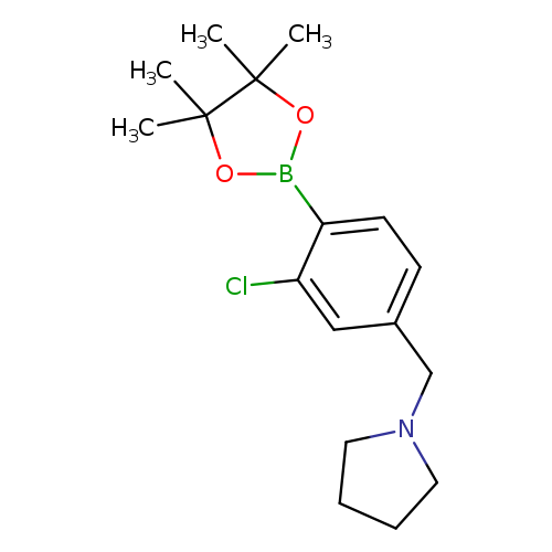 1-(3-Chloro-4-(4,4,5,5-tetramethyl-1,3,2-dioxaborolan-2-yl)benzyl)pyrrolidine