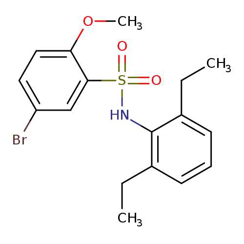 5-bromo-N-(2,6-diethylphenyl)-2-methoxybenzene-1-sulfonamide