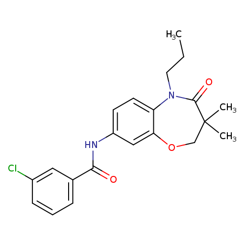 3-chloro-N-(3,3-dimethyl-4-oxo-5-propyl-2,3,4,5-tetrahydro-1,5-benzoxazepin-8-yl)benzamide