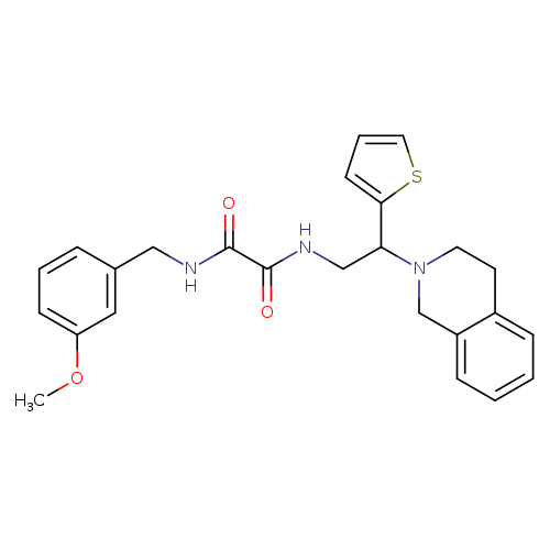 N'-[(3-methoxyphenyl)methyl]-N-[2-(1,2,3,4-tetrahydroisoquinolin-2-yl)-2-(thiophen-2-yl)ethyl]ethanediamide