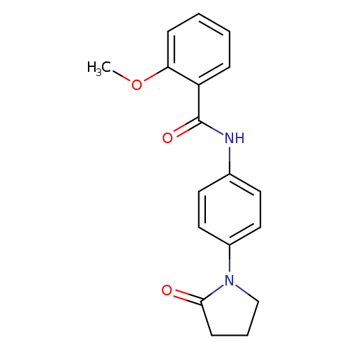 2-methoxy-N-[4-(2-oxopyrrolidin-1-yl)phenyl]benzamide