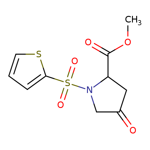 methyl 4-oxo-1-(thiophene-2-sulfonyl)pyrrolidine-2-carboxylate