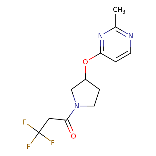 3,3,3-trifluoro-1-{3-[(2-methylpyrimidin-4-yl)oxy]pyrrolidin-1-yl}propan-1-one