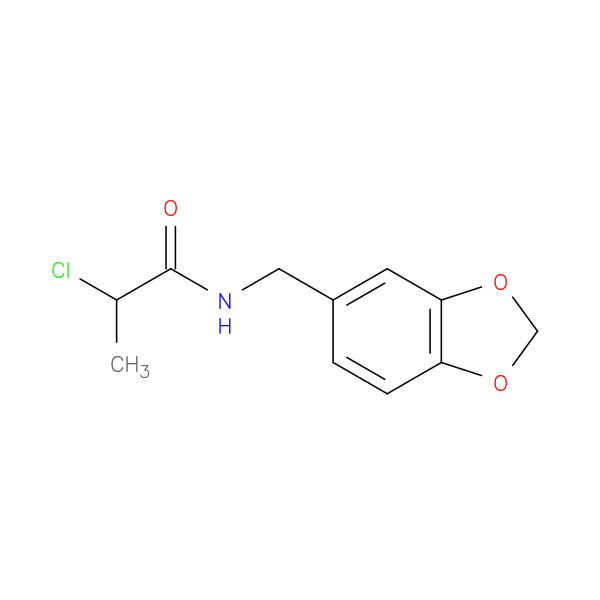 N-[(1,3-dioxaindan-5-yl)methyl]-2-chloropropanamide