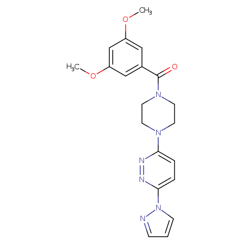 3-[4-(3,5-dimethoxybenzoyl)piperazin-1-yl]-6-(1H-pyrazol-1-yl)pyridazine