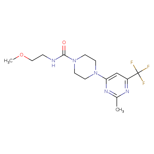 N-(2-methoxyethyl)-4-[2-methyl-6-(trifluoromethyl)pyrimidin-4-yl]piperazine-1-carboxamide