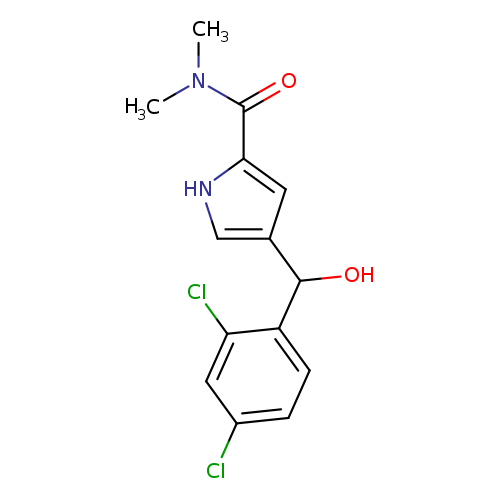 4-[(2,4-dichlorophenyl)(hydroxy)methyl]-N,N-dimethyl-1H-pyrrole-2-carboxamide