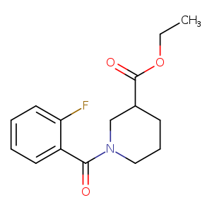ethyl 1-(2-fluorobenzoyl)-3-piperidinecarboxylate