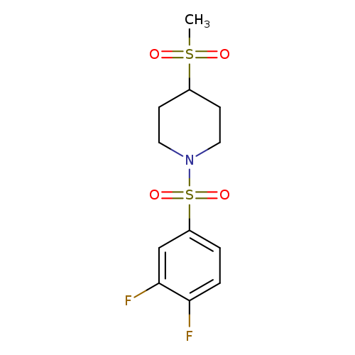 1-(3,4-difluorobenzenesulfonyl)-4-methanesulfonylpiperidine