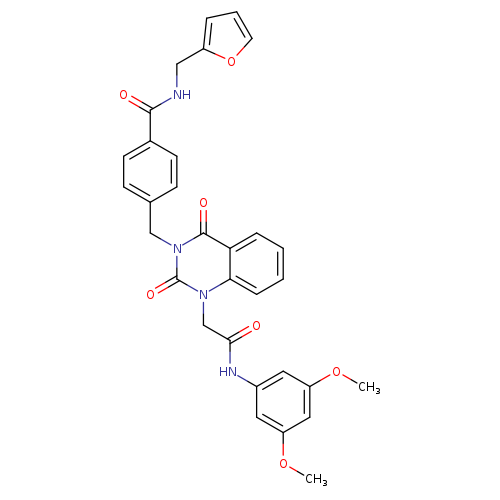 4-[(1-{[(3,5-dimethoxyphenyl)carbamoyl]methyl}-2,4-dioxo-1,2,3,4-tetrahydroquinazolin-3-yl)methyl]-N-[(furan-2-yl)methyl]benzamide