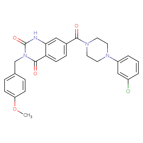 7-[4-(3-chlorophenyl)piperazine-1-carbonyl]-3-[(4-methoxyphenyl)methyl]-1,2,3,4-tetrahydroquinazoline-2,4-dione