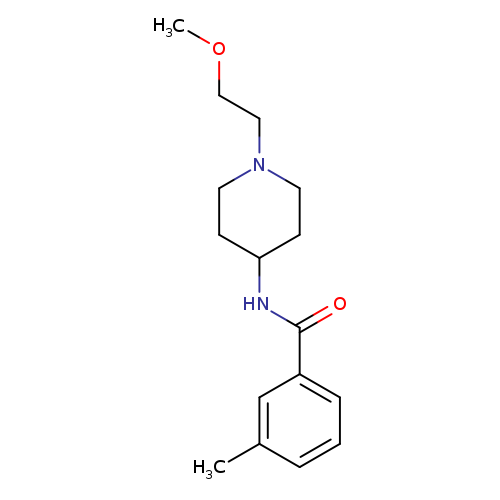 N-[1-(2-methoxyethyl)piperidin-4-yl]-3-methylbenzamide