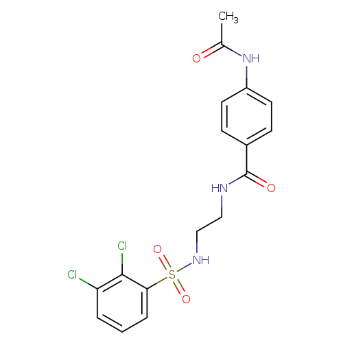 N-[2-(2,3-dichlorobenzenesulfonamido)ethyl]-4-acetamidobenzamide