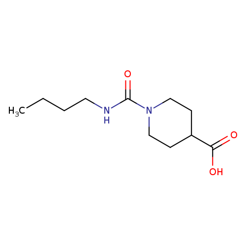 1-(butylcarbamoyl)piperidine-4-carboxylic acid