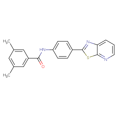 3,5-dimethyl-N-(4-{[1,3]thiazolo[5,4-b]pyridin-2-yl}phenyl)benzamide