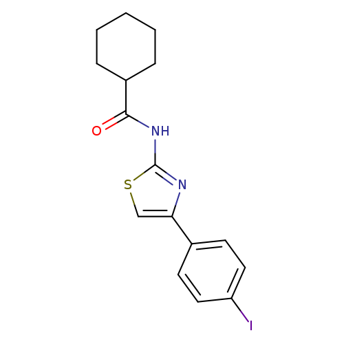 N-[4-(4-iodophenyl)-1,3-thiazol-2-yl]cyclohexanecarboxamide