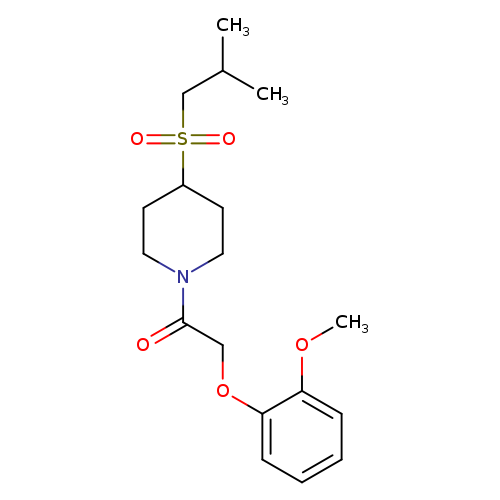 2-(2-methoxyphenoxy)-1-[4-(2-methylpropanesulfonyl)piperidin-1-yl]ethan-1-one
