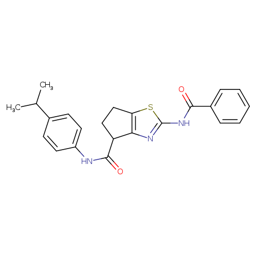 2-benzamido-N-[4-(propan-2-yl)phenyl]-4H,5H,6H-cyclopenta[d][1,3]thiazole-4-carboxamide