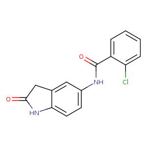 2-chloro-N-(2-oxo-2,3-dihydro-1H-indol-5-yl)benzamide