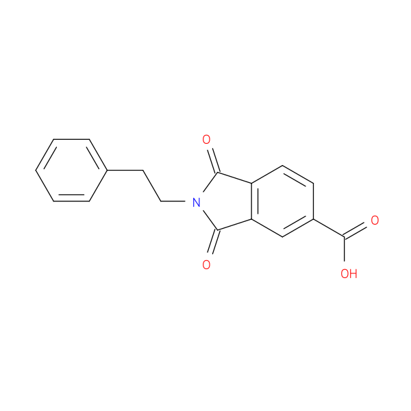 1,3-Dioxo-2-phenethyl-2,3-dihydro-1h-isoindole-5-carboxylic acid