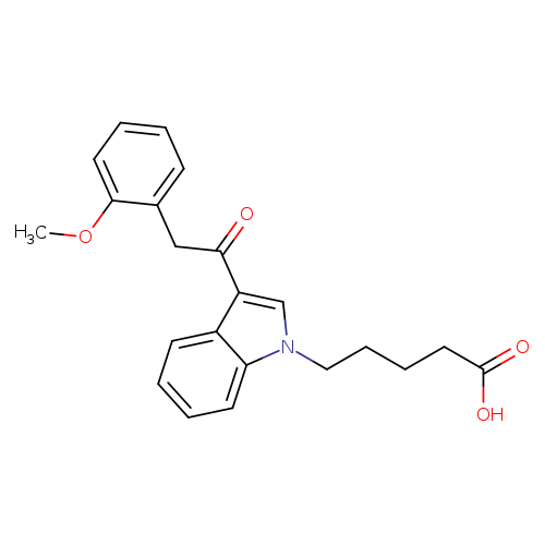 5-(3-(2-(2-methoxyphenyl)acetyl)-1H-indol-1-yl)pentanoicacid