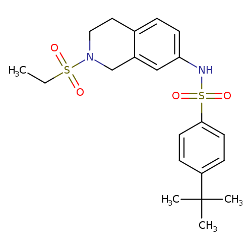 4-tert-butyl-N-[2-(ethanesulfonyl)-1,2,3,4-tetrahydroisoquinolin-7-yl]benzene-1-sulfonamide
