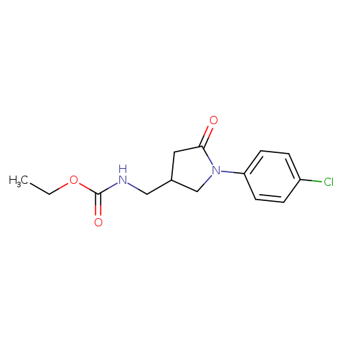 ethyl N-{[1-(4-chlorophenyl)-5-oxopyrrolidin-3-yl]methyl}carbamate