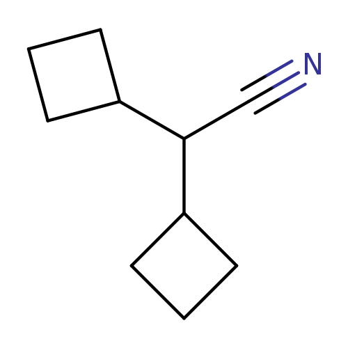 2,2-dicyclobutylacetonitrile
