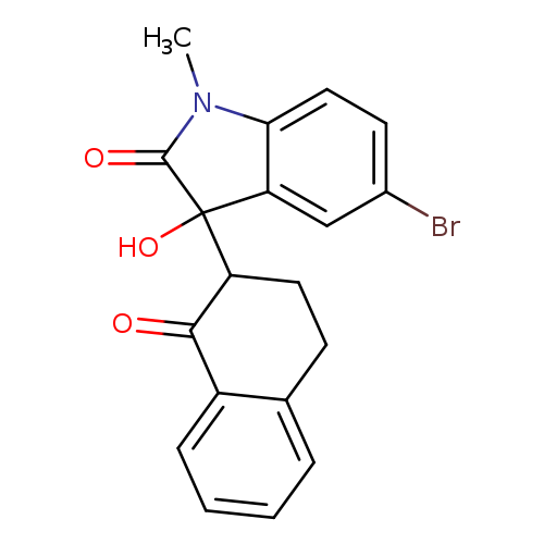 5-bromo-3-hydroxy-1-methyl-3-(1-oxo-1,2,3,4-tetrahydro-2-naphthalenyl)-1,3-dihydro-2H-indol-2-one