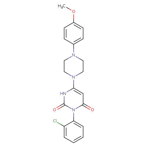 3-(2-chlorophenyl)-6-[4-(4-methoxyphenyl)piperazin-1-yl]-1,2,3,4-tetrahydropyrimidine-2,4-dione