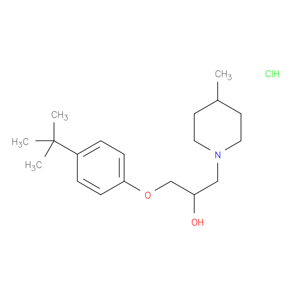 1-(4-tert-butylphenoxy)-3-(4-methylpiperidin-1-yl)propan-2-ol hydrochloride