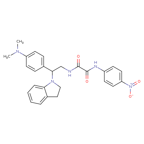 N'-[2-(2,3-dihydro-1H-indol-1-yl)-2-[4-(dimethylamino)phenyl]ethyl]-N-(4-nitrophenyl)ethanediamide