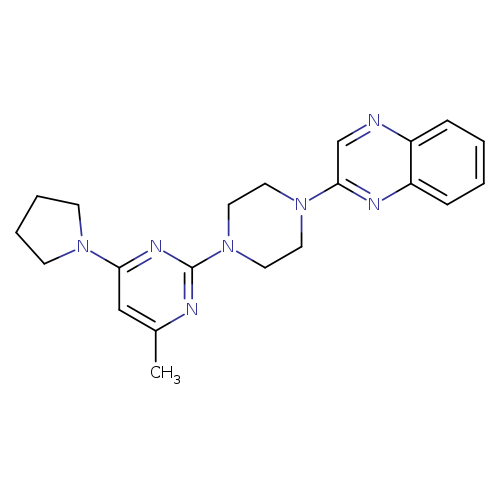 2-{4-[4-methyl-6-(pyrrolidin-1-yl)pyrimidin-2-yl]piperazin-1-yl}quinoxaline