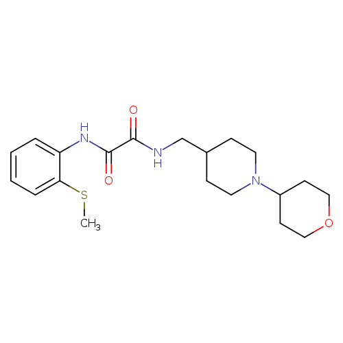 N'-[2-(methylsulfanyl)phenyl]-N-{[1-(oxan-4-yl)piperidin-4-yl]methyl}ethanediamide