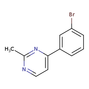 4-(3-Bromophenyl)-2-methylpyrimidine