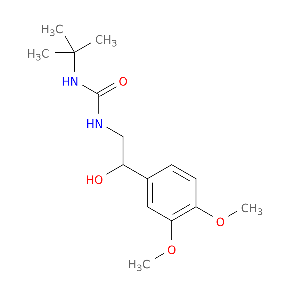 3-tert-butyl-1-[2-(3,4-dimethoxyphenyl)-2-hydroxyethyl]urea