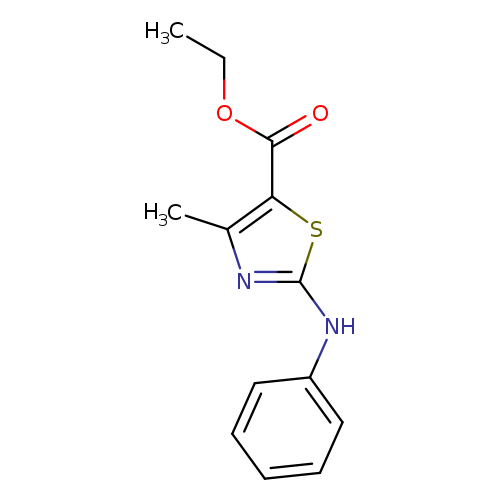 5-Thiazolecarboxylic acid, 4-methyl-2-(phenylamino)-, ethyl ester