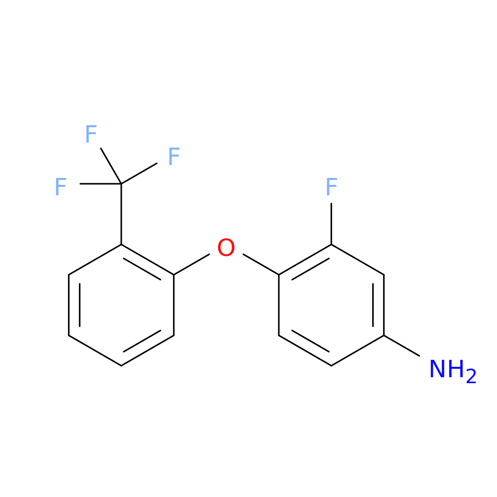3-fluoro-4-[2-(trifluoromethyl)phenoxy]aniline