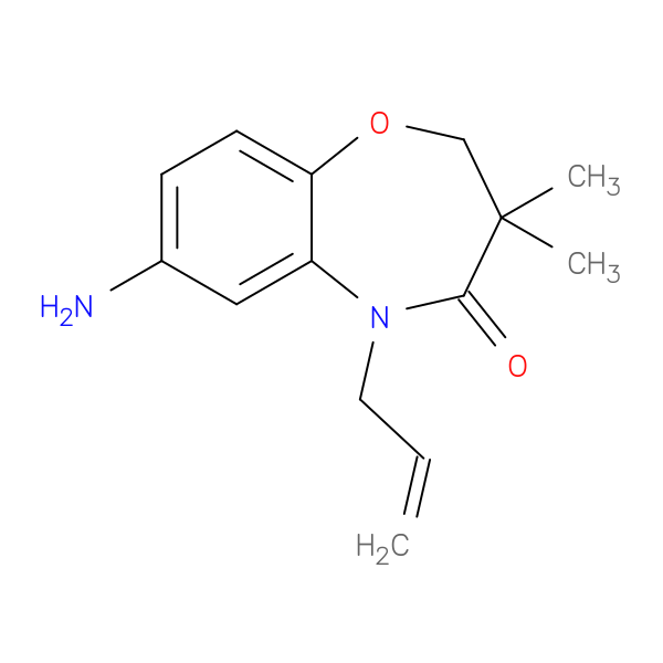 5-Allyl-7-amino-3,3-dimethyl-2,3-dihydro-1,5-benzoxazepin-4(5H)-one