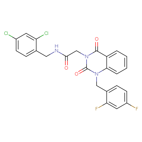 N-[(2,4-dichlorophenyl)methyl]-2-{1-[(2,4-difluorophenyl)methyl]-2,4-dioxo-1,2,3,4-tetrahydroquinazolin-3-yl}acetamide