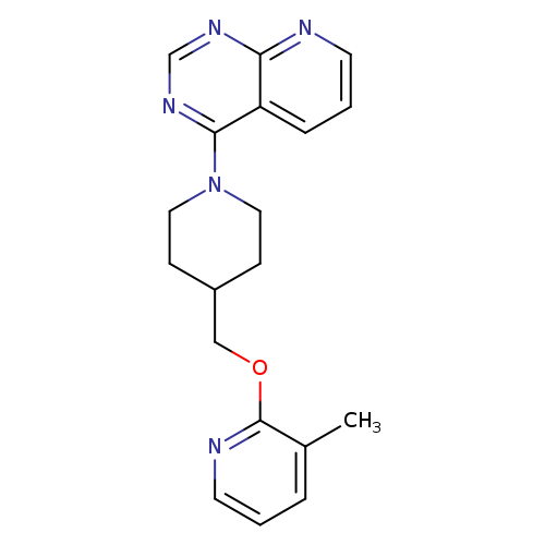 3-methyl-2-[(1-{pyrido[2,3-d]pyrimidin-4-yl}piperidin-4-yl)methoxy]pyridine
