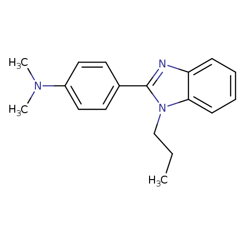 N,N-dimethyl-4-(1-propyl-1H-1,3-benzodiazol-2-yl)aniline