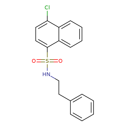 4-chloro-N-(2-phenylethyl)naphthalene-1-sulfonamide